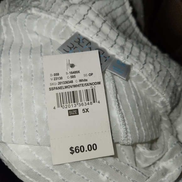 GORGEOUS ☆ SEMI-SHEER WHITE ☆ SHIRT STYLE DUSTER ☆ NWT - Picture 12 of 13